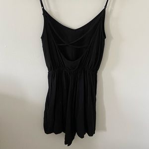 H&M BLACK OPEN-BACK ROMPER